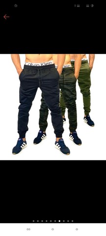 Kit de 3 calça jeans sarja masculina  - Foto 3