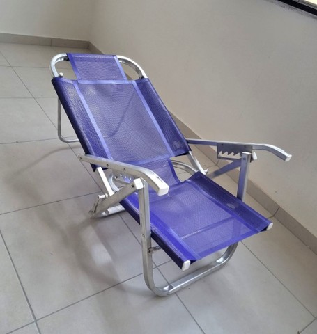 Cadeira de Praia de Aluminio 5 Posições Copacabana Botafogo. - Materiais de  construção e jardim - Marechal Hermes, Rio de Janeiro 1017037971 | OLX
