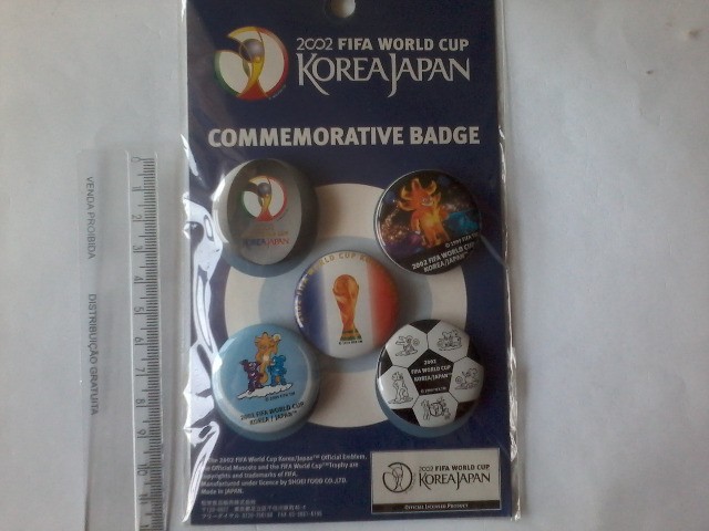 Bottons - Copa do Mundo 2002 - Originais