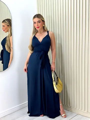 Vestidos Longos Curtos Liso Estampado  - Foto 3