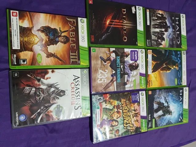 Jogos de Xbox 360 seminovos e bestsellers