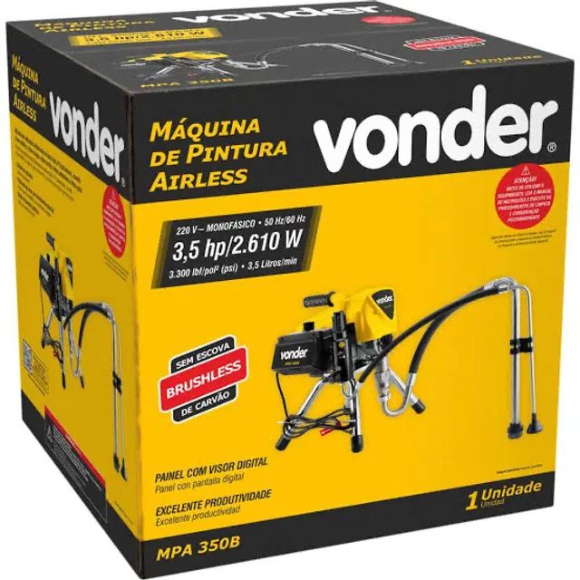 Máquina de Pintura Airless Monofásica 3,5HP - VONDER-6220350220
