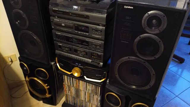 Gradiente DS600 e Philips FX 50X/78 sistema com caixas originais - Foto 2