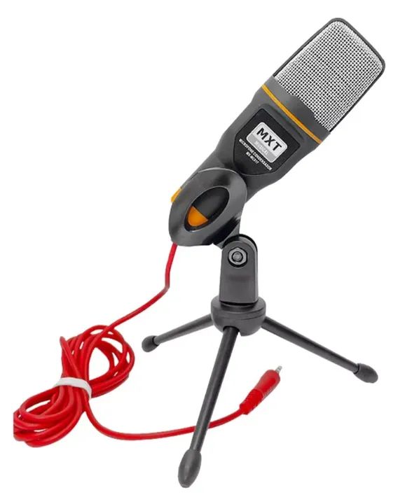 Microfone Condensador Com Tripé De Mesa Para Computador Cor Preto SEMI NOVO - Foto 3