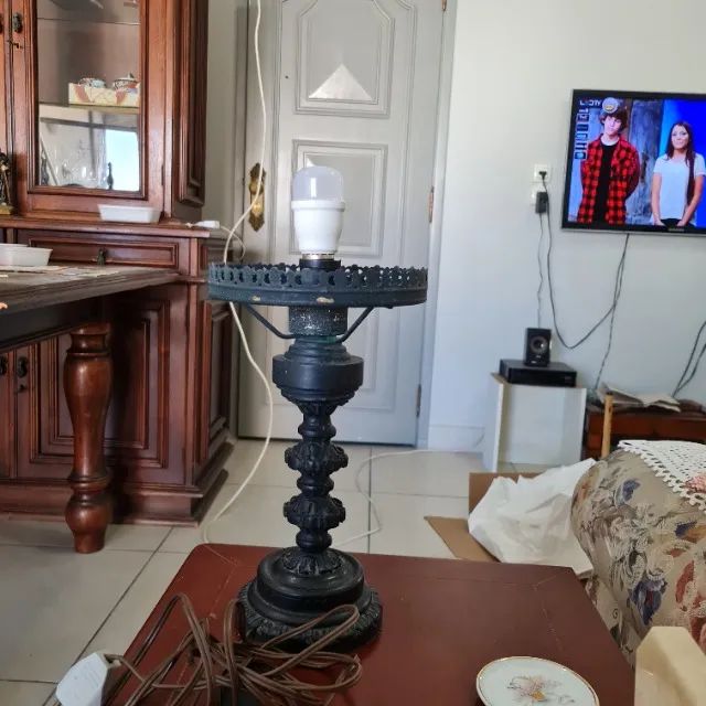 Abajur antigo estilo colonial  - Foto 2