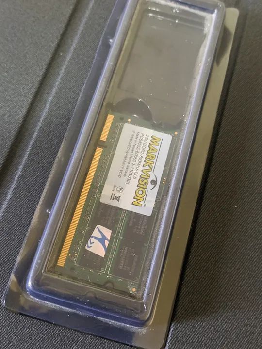 Memória RAM DDR2 2GB 800mhz CL6 p/ notebook - Markvision - Foto 4