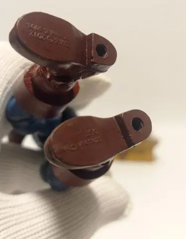 Boneco Capitão América Clássico Marvel Com Base Vintag - Foto 3