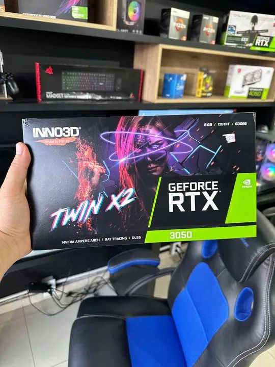 PLACA DE VIDEO INNO3D GEFORCE RTX 3050 TWIN X2, 6GB, GDDR6 - Foto 3