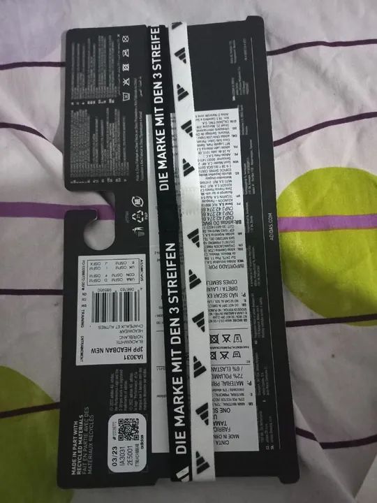 Faixa de cabelo Adidas, 2 unidades  - Black Friday - Presente de Natal