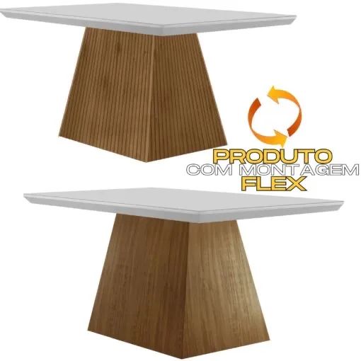 Mesa Luna 90 Canto Copo 4 Cadeiras tt543 - Foto 3