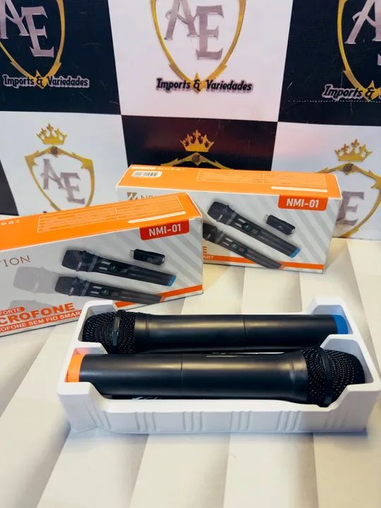 Microfone Sem Fio Duplo New'ion NMI-01 - Foto 4