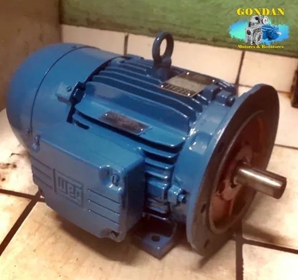 Moto redutor com freio WEG de 7,5cv/hp (5.5kw) 4 polos 1750rpm trifásico com NMRV110 MR7   - Foto 5