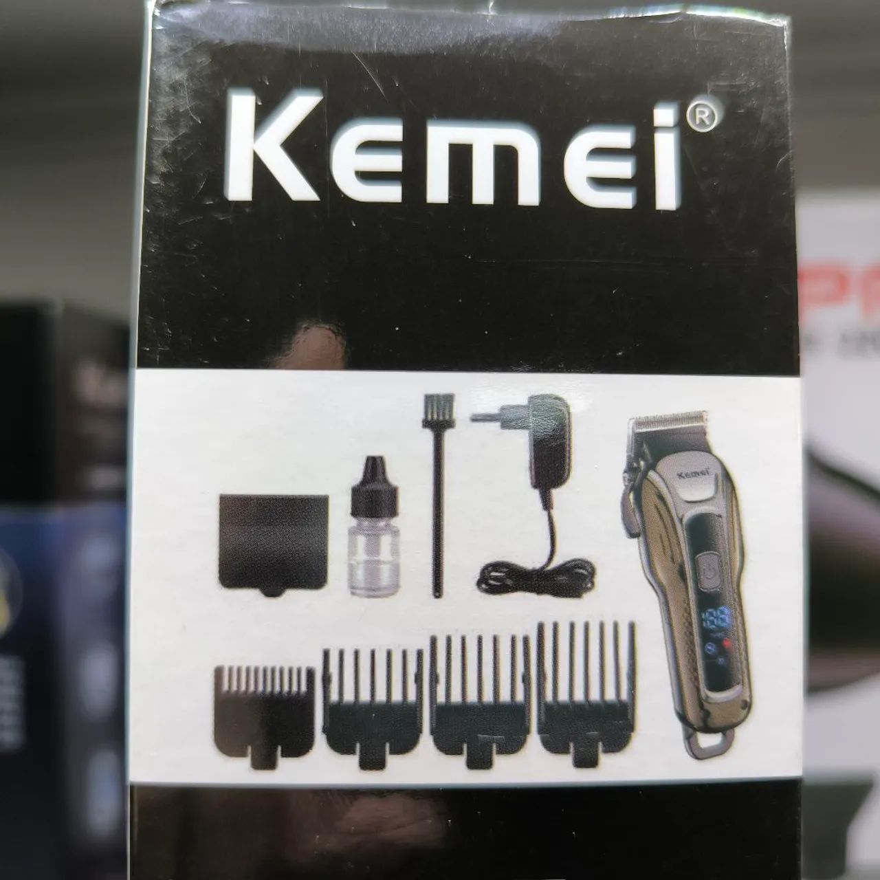 Máquina para cortar cabelo kemei sem fio  - Foto 2