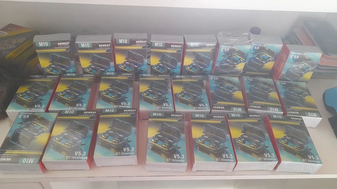 Fone de Ouvido Bluetooth M10 - Novo -WS - V5.3
