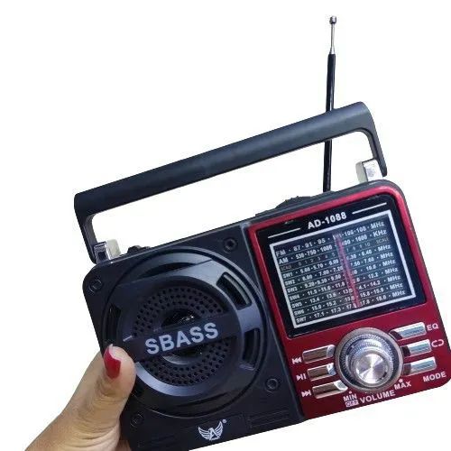 Rádio Vintage Faixa AM FM Bluetooth USB FM Aux 
