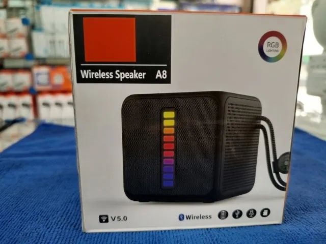Caixa de som Rgb Bluetooth A8 - (Distribuidor Jk Eletrônicos) Atacado e Varejo - Foto 4