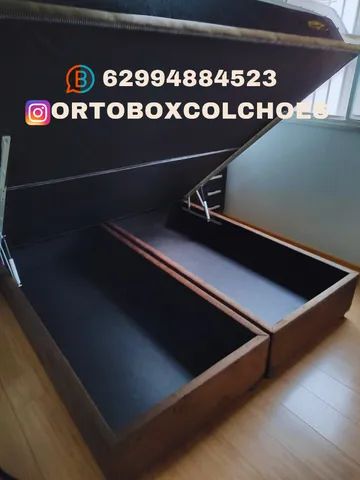 Cama Box baú Super king com 28 de espaço livre interno - Foto 4