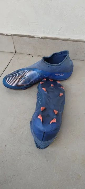 Chuteiras Adidas Predator 19.3 Laceless - Azul - Foto 3
