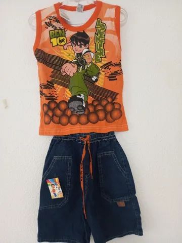Conjunto Infantil Regata e Bermuda Tam. P