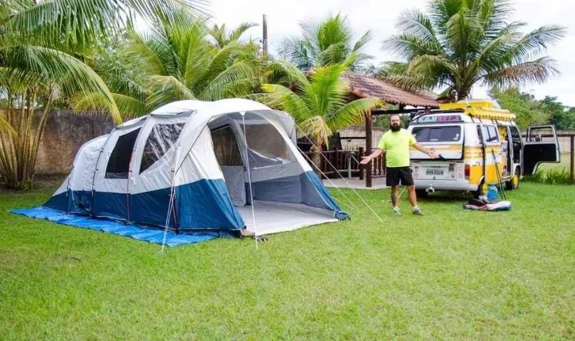 Barraca camping 6.3 quechua na garantia ainda - Foto 2