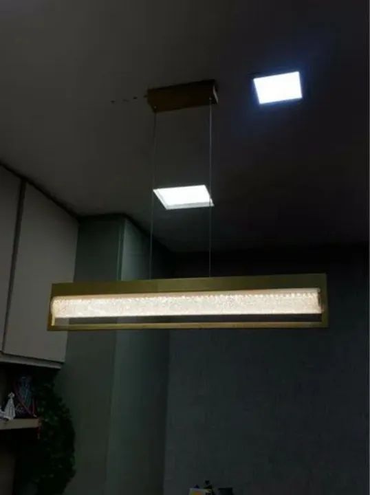Luminária Pendente Moderna em Dourado - Foto 2
