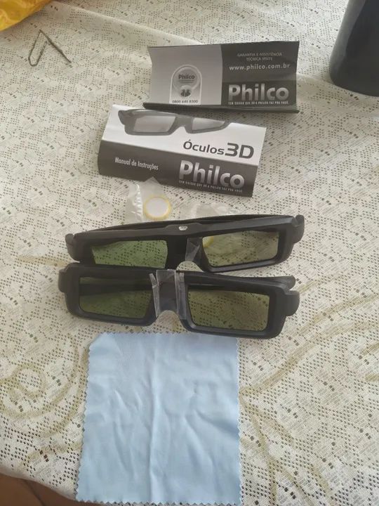 ÓCULOS 3D novos para TV PHILCO  com Bateria  - Foto 3