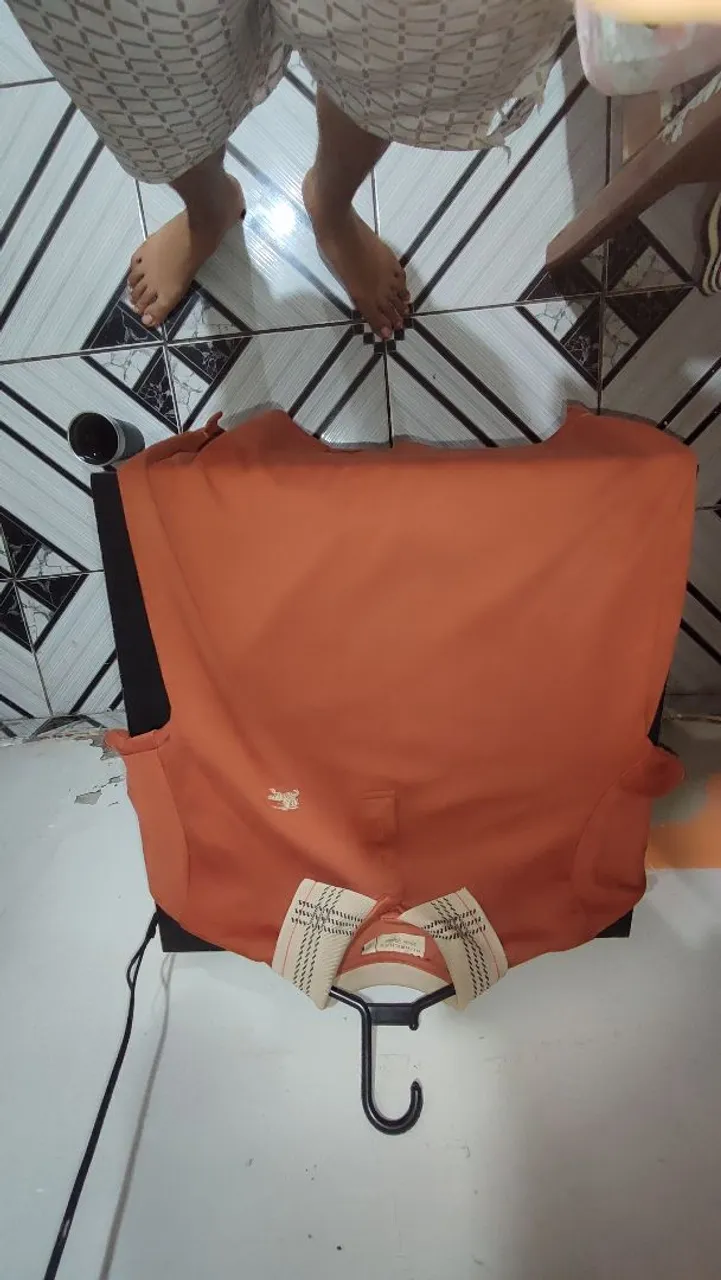 Camisa Polo Burberry Original Laranja