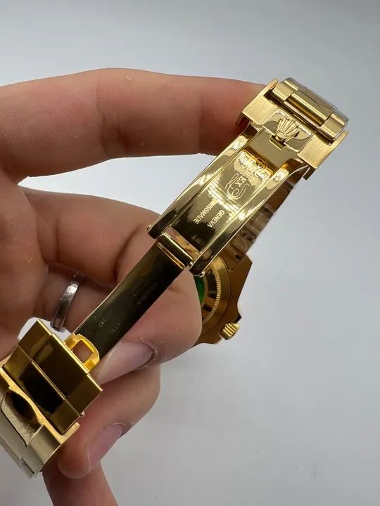 Relógio Rolex Submariner Gold Blue Automático  - Foto 4
