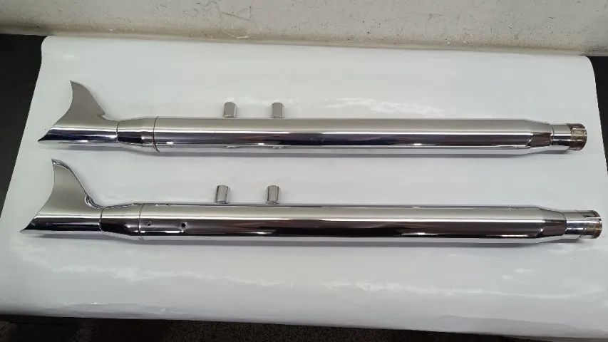 Ponteiras Rabo De Peixe cromado para linha Touring até 2017
