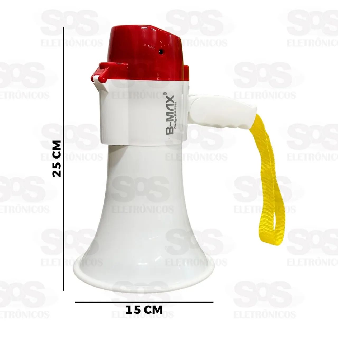 Megafone Amplificador De Voz Profissional Usb Recarregavel com Sirene BM-F944 - B Max - Foto 4