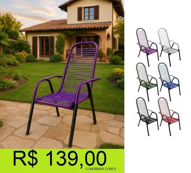 Cadeira de área vinholi reposição
