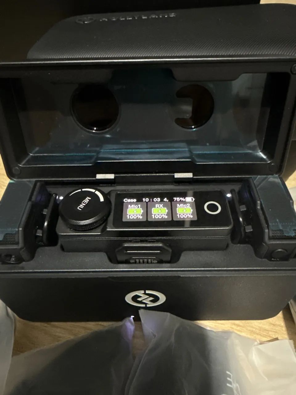 Microfone Hollyland Lark Max Duo -brinde 2 Lapelas Hollyland - Foto 2