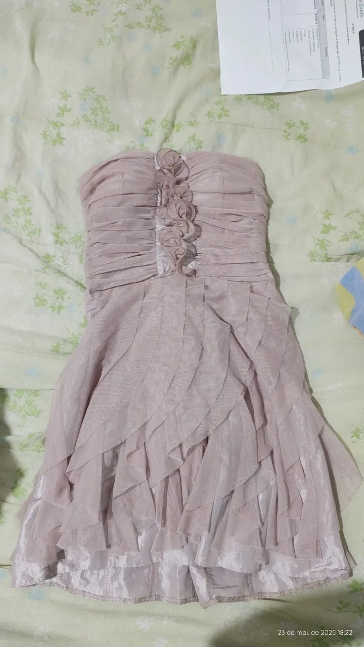 Vestido Festa Rosê com Detalhes