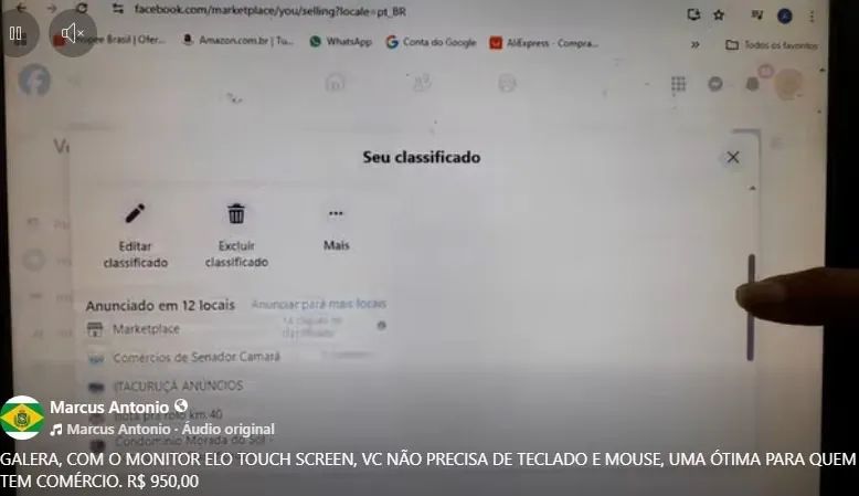 FAÇO 2 POR 1.500 Monitor Elo Touch Screen 15 Polegadas  - Foto 3