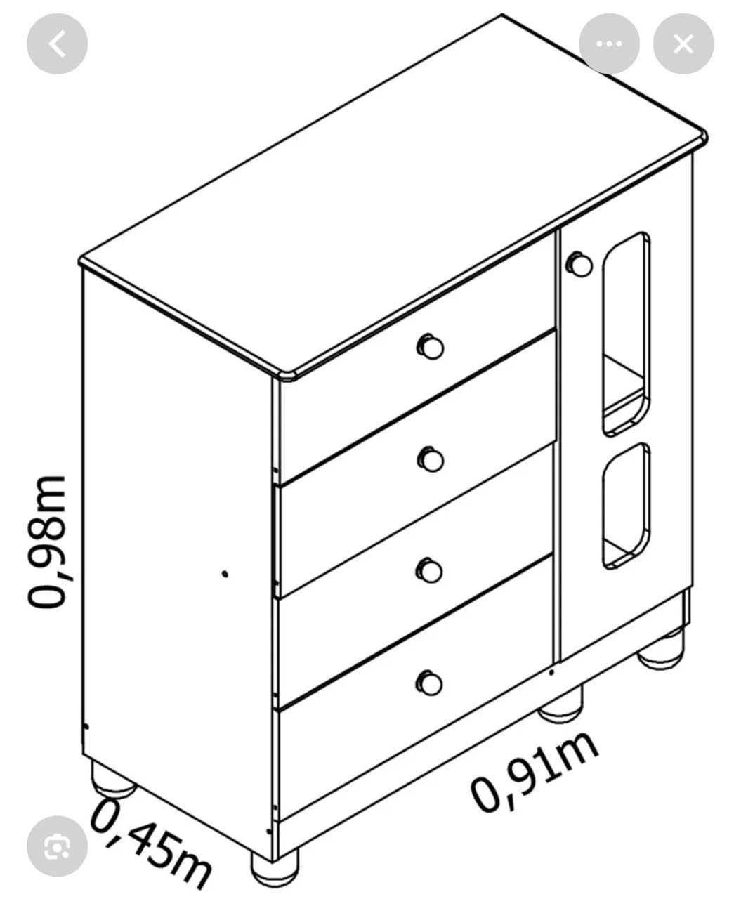 Cômoda de bebê  - Foto 2