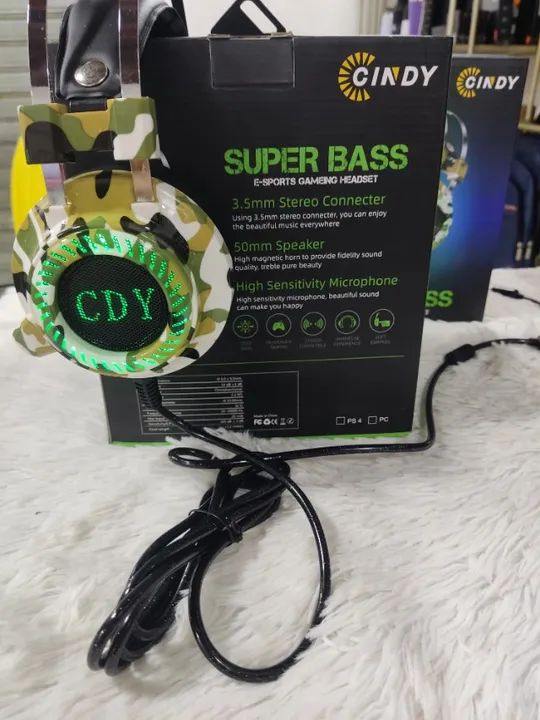 Fone de Ouvido Gamer para Pc e Notebook Cindy - Foto 4