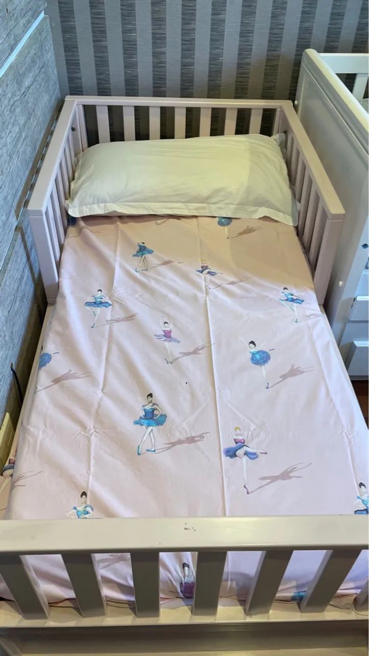 Cama de madeira maciça laqueada tamanho junior  - Foto 2
