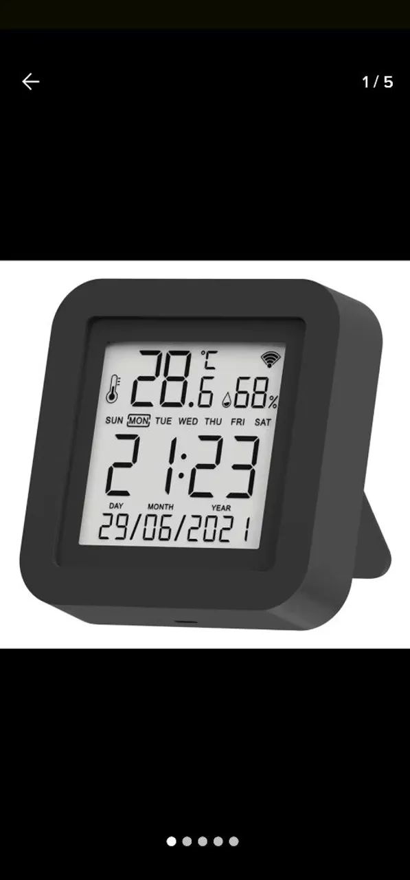 Smart Life Switch S09 com Relógio Digital com sensor de Temperatura e Umidade
