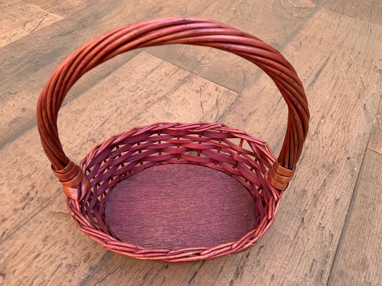 Cesta Decorativa Artesanal em Vime - Foto 5