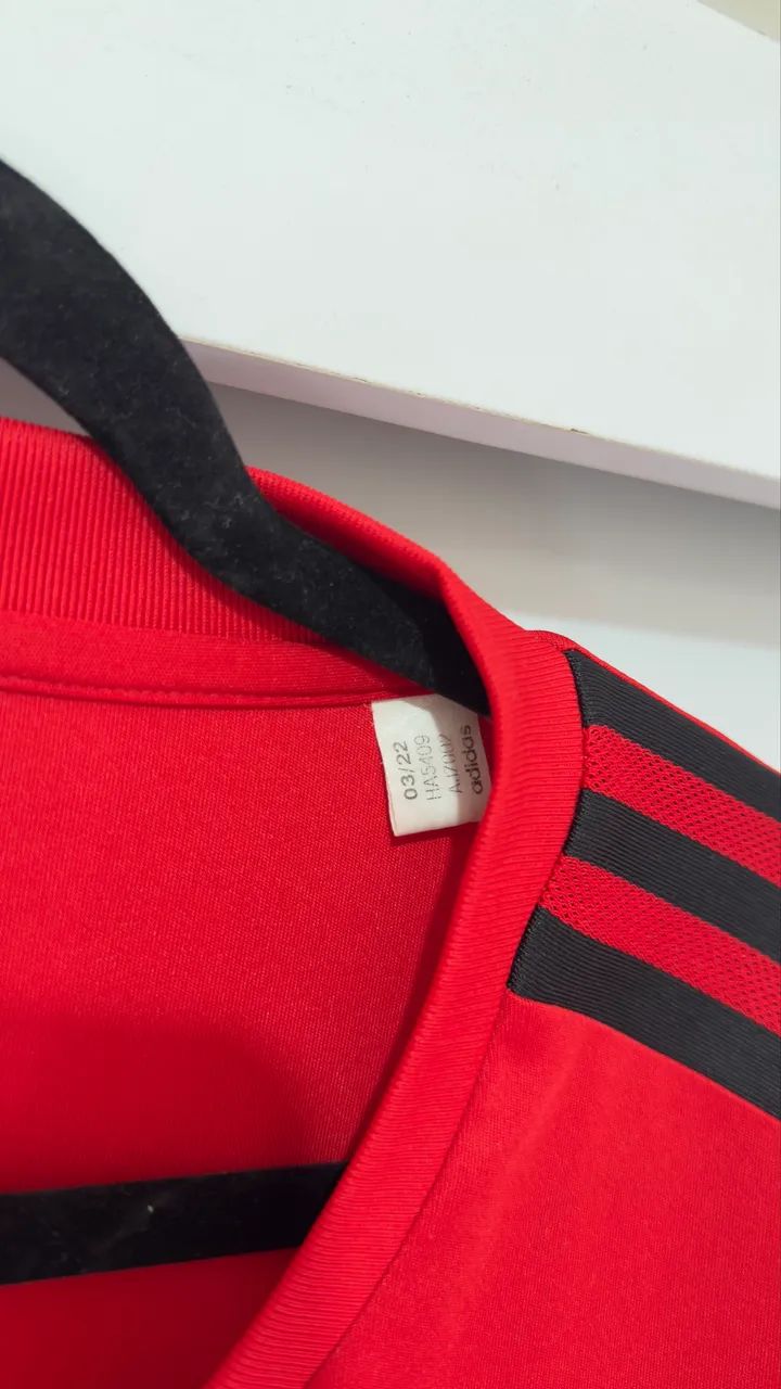 Camisa Flamengo G Treino Comissão Adidas 2022 - Foto 3