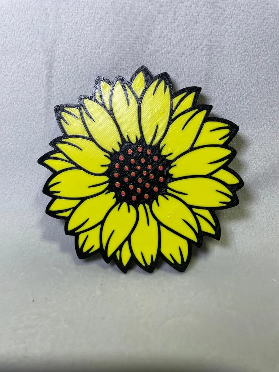 Lindo porta-copos de girassol