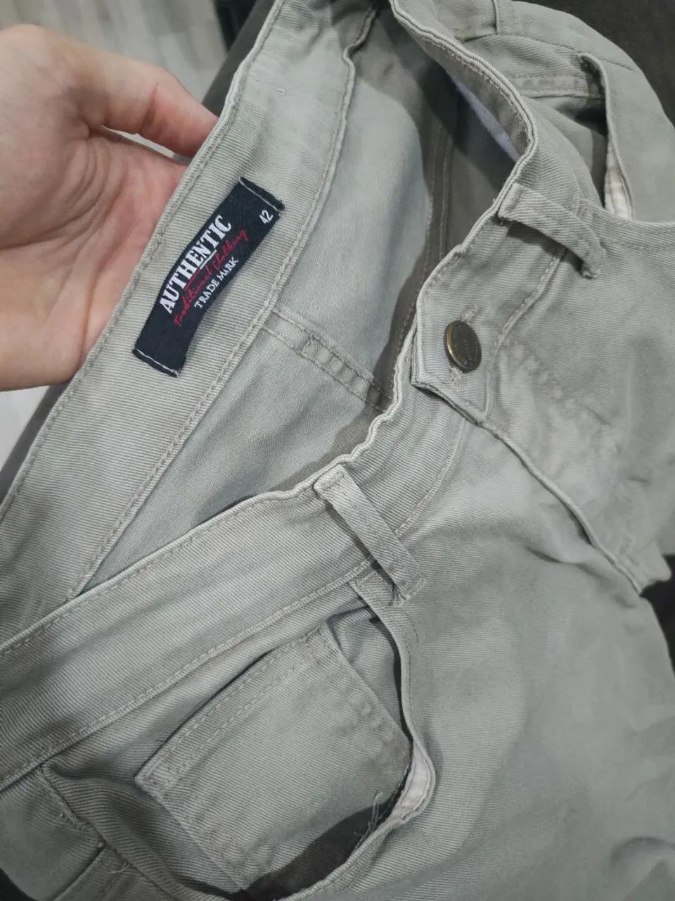 Calça Sarja Authentic Slim 42 Masculino - Foto 2