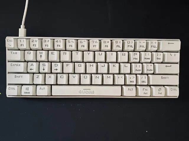 Teclado Mecânico Branco Gamdias Hermes E3 RGB