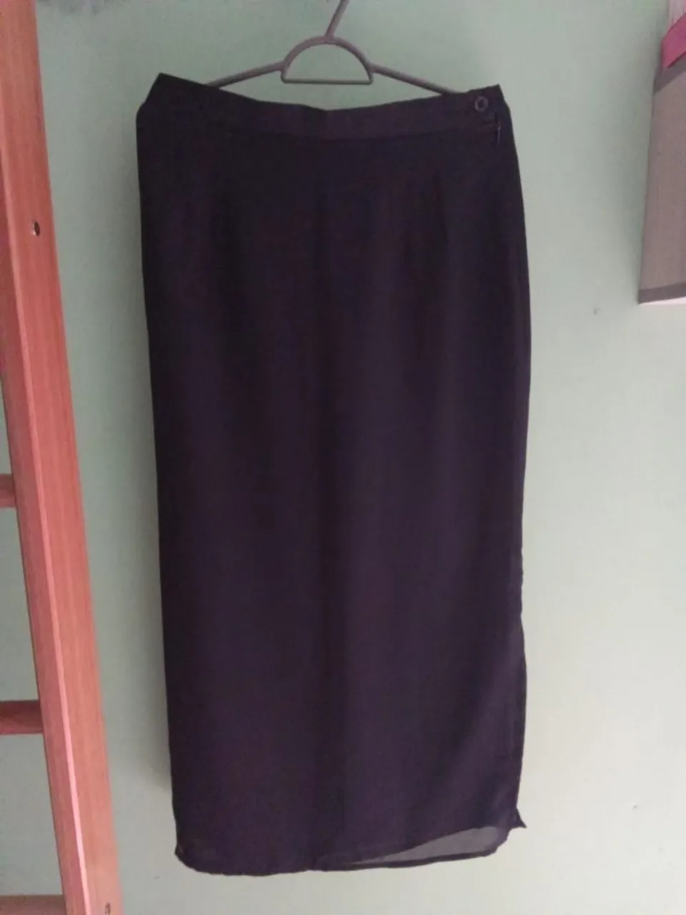 Saia Longa Preta Elegante