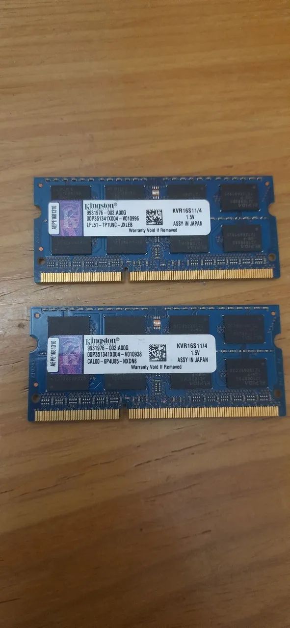 Memória kingston 4GB DDR3 