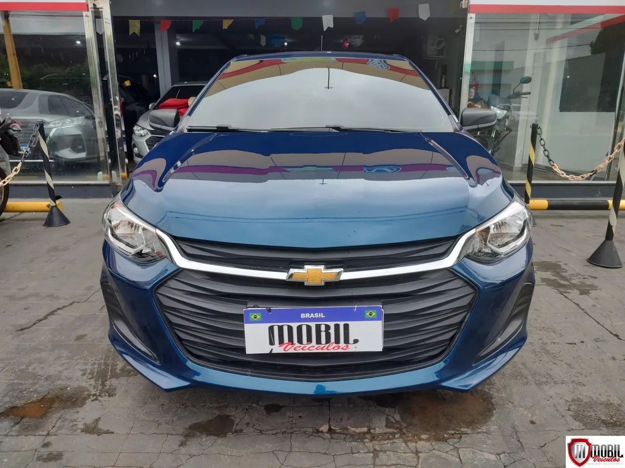 ONIX HATCH 1.0 12V FLEX 5P MEC. AZUL 2022/2023 - Foto 2