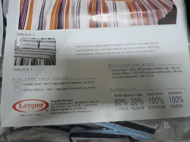  COLCHA MATELASSÊ COM BABADOS.  Na embalagem, sem uso - Foto 3