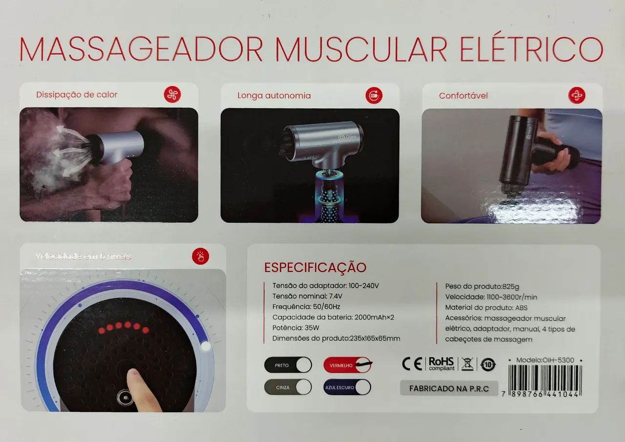 MASSAGEADOR MUSCULAR ELETRICO REF: OIH-5300  - Foto 2
