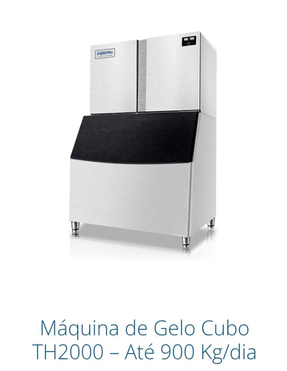 maquinas de gelo cubo sólido impomac 3 anos de garantia - Foto 3