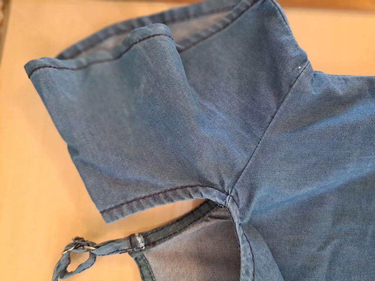 Blusa Jeans Off Shoulder - Foto 3